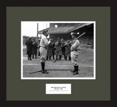 Legends of Summer - Lou Gehrig, Jimmie Foxx & Babe Ruth c.1930 - Frame -  Shibe Vintage Sports