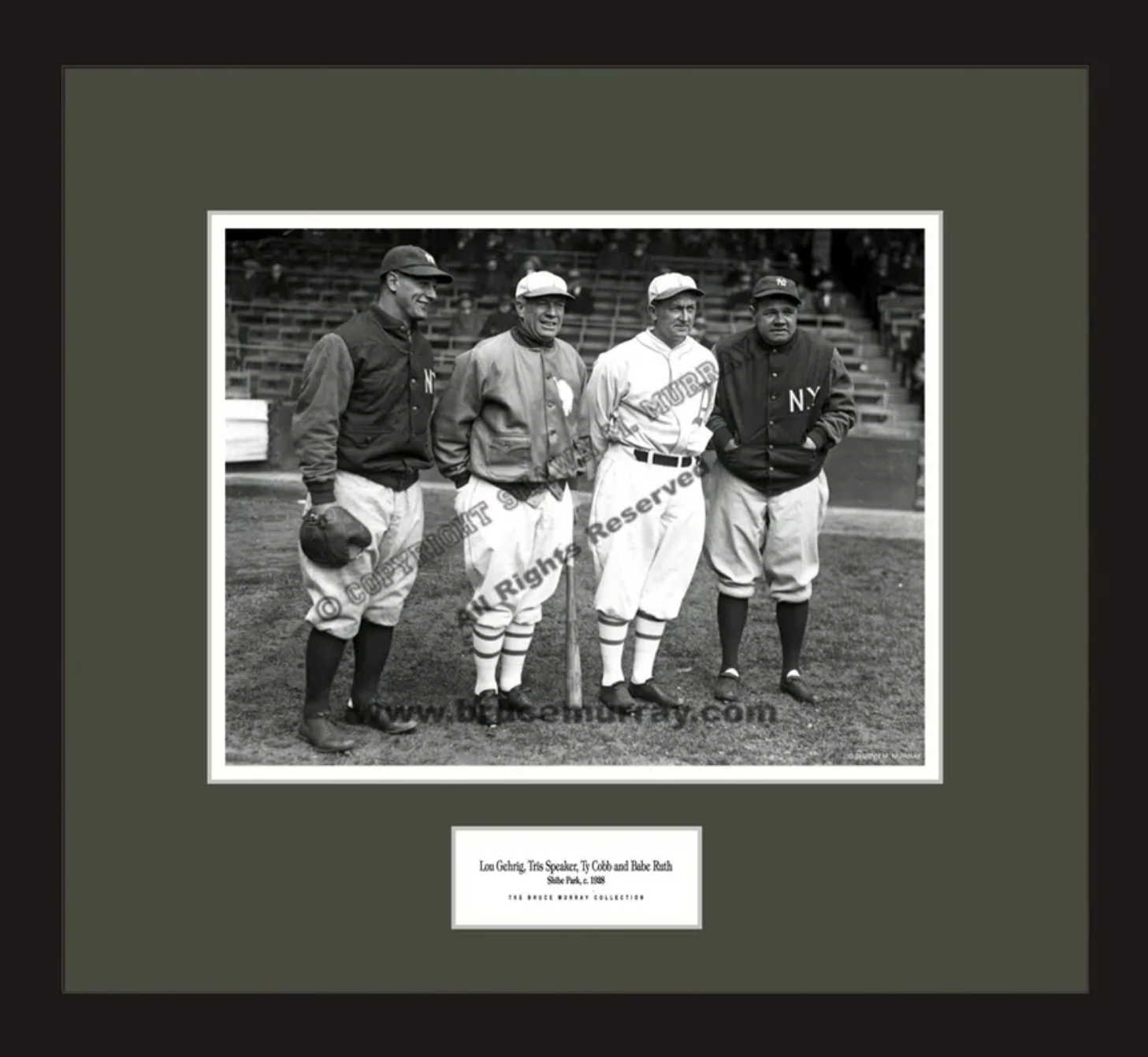 Lou Gehrig, Tris Speaker, Ty Cobb, And Babe Ruth 1928 Fleece