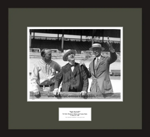 Ty Cobb, Thomas Edison, and Connie Mack, ca. 1927