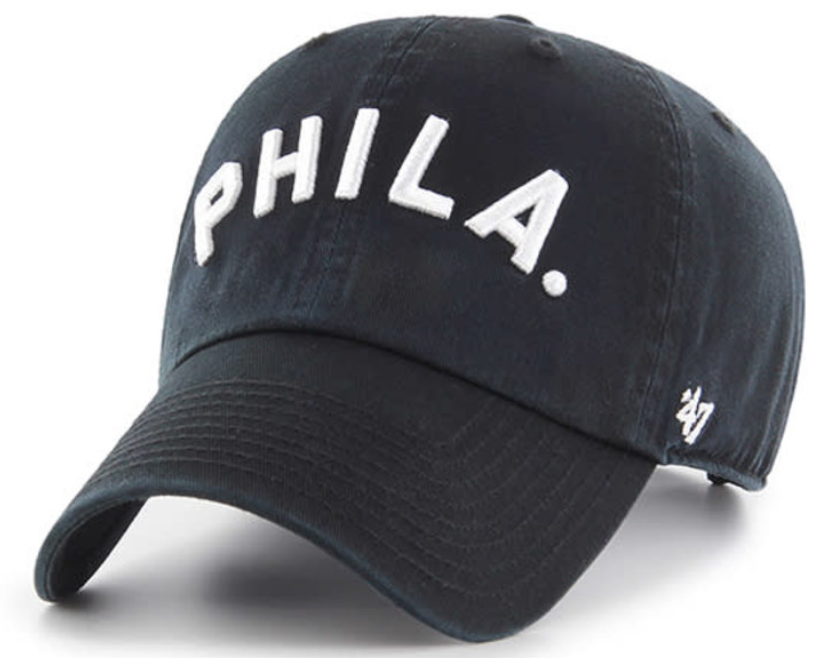 PHILA. Logo Adjustable Black cap