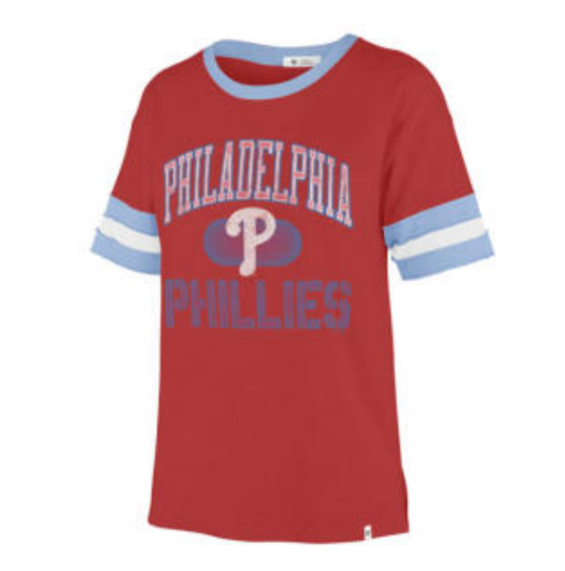 Powder Blue Phillies Tshirt with vintage patch – White Lotus