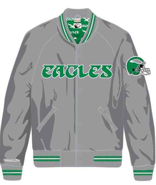 Satin 2025 eagles jacket