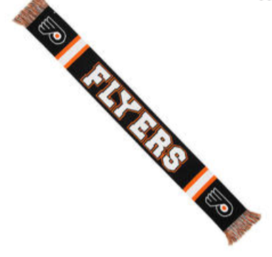Philadelphia Flyers Black Breakaway Scarf - Shibe Vintage Sports