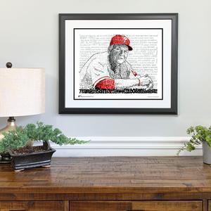 Phillies Charlie Manual Print by Philly Word Art