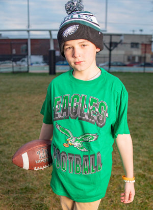 Philadelphia Eagles Youth Kelly Green tee