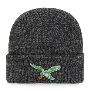 Philadelphia Eagles Dark Grey Brain Freeze Cuff Knit With Green Bird