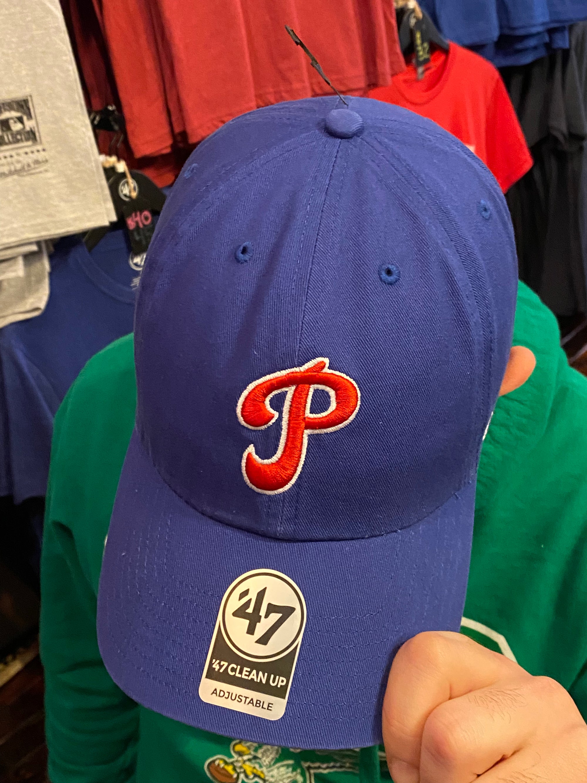 Men's '47 Royal Philadelphia 76ers Alternate Logo Classic Franchise Fitted Hat Size: Medium