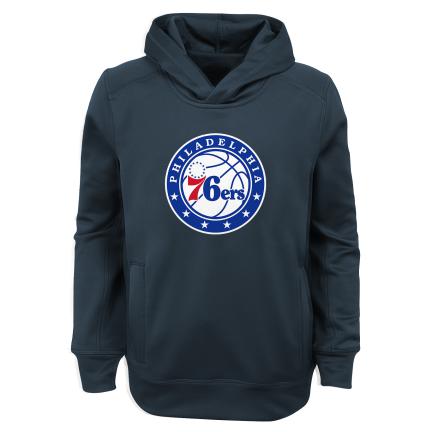 Philadelphia 76ers Youth charcoal gray hooded sweatshirt