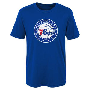 Philadelphia 76ers Youth Blue Primary Logo T-Shirt
